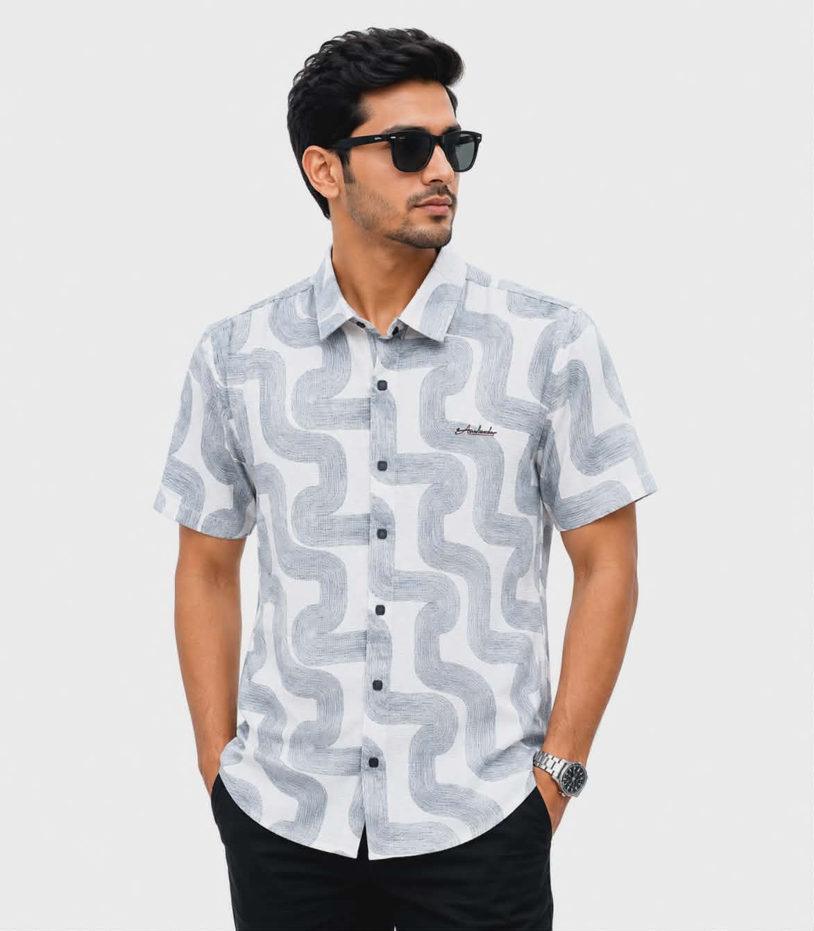 Grey Wave Premium Shirt