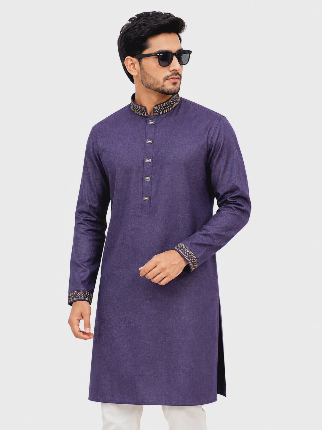 Elegant Purple Traditional Panjabi